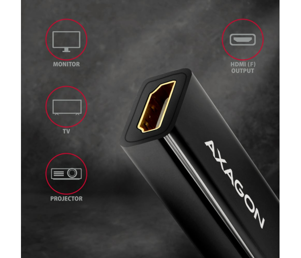 Axagon RVDM-HI14N Mini DisplayPort - HDMI adapter, 4K/30Hz - 1485477 - zdjęcie 5